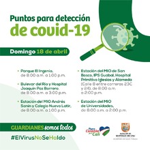 Puntos para detecci&oacute;n de COVID-19