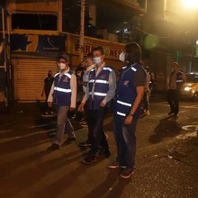 Una noche por el centro de Cali acompa&ntilde;ando la jornada de limpieza