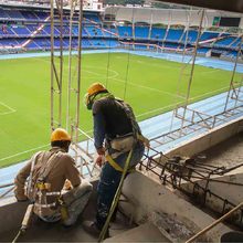 Alcalde Ospina verifica como van las obras en el Pascual Guerrero