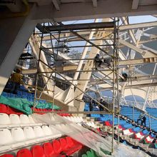 Alcalde Ospina verifica como van las obras en el Pascual Guerrero