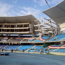 Alcalde Ospina verifica como van las obras en el Pascual Guerrero