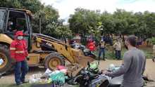 Administracion Distrital continua la recoleccion de escombros y residuos solidos en Cali