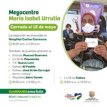 Megacentro del coliseo Mar&iacute;a Isabel Urrutia no tendr&aacute; vacunaci&oacute;n el mi&eacute;rcoles