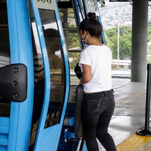 Regres&oacute; el MIO Cable para movilizar a la Comuna 20