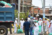 Con jornadas de limpieza, cale&ntilde;os buscan embellecer y reactivar el oriente de la ciudad