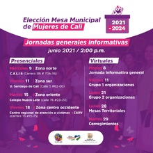 Participa del proceso de postulaci&oacute;n, elecci&oacute;n y posesi&oacute;n de la Mesa Municipal de Mujeres 2021-2024