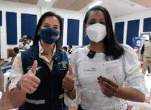 En el oriente de Cali, Ministra de Cultura accedi&oacute; a primera dosis de la vacuna contra el covid&ndash;19