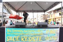 Con actividades art&iacute;sticas y culturales avanza desbloqueo del sector de La Nave, en Silo&eacute;