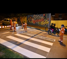 Movilidad demarc&oacute; m&aacute;s de 700 metros cuadrados en la Avenida de los Cerros