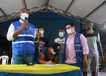 El di&aacute;logo fue clave para desbloquear sector de &lsquo;La Virgen de la Resistencia&rsquo; en Andr&eacute;s San&iacute;n