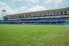Guillermo De Amores, arquero titular del Deportivo Cali, recibi&oacute; el mi&eacute;rcoles (07.07.2021) la segunda dosis de la vacuna Pfizer contra el covid-19, en el megacentro del estadio ol&iacute;mpico Pascual Guerrero.