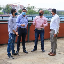 Mediante p&oacute;liza del Distrito fue reparada la lona del Patin&oacute;dromo Mundialista 