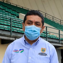 Mediante p&oacute;liza del Distrito fue reparada la lona del Patin&oacute;dromo Mundialista 