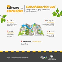 &lsquo;Obras de Coraz&oacute;n&rsquo; contin&uacute;an impactando la malla vial urbana y rural de Cali