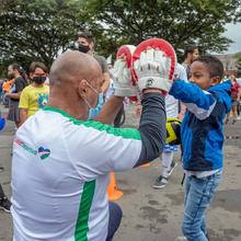 Con actividad f&iacute;sica, exhibiciones deportivas y recreaci&oacute;n, cale&ntilde;os celebraron el cumplea&ntilde;os 485 de la ciudad