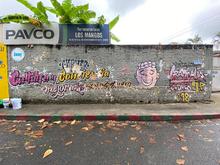 J&oacute;venes de la comuna 18 pintaron un regalo para Cali