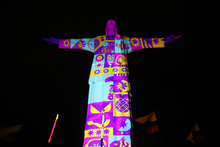 Un espect&aacute;culo tecnol&oacute;gico en el cerro de Cristo Rey cerr&oacute; la noche del cumplea&ntilde;os 485 de Cali