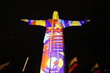 Un espect&aacute;culo tecnol&oacute;gico en el cerro de Cristo Rey cerr&oacute; la noche del cumplea&ntilde;os 485 de Cali