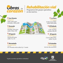 &lsquo;Obras de Coraz&oacute;n&rsquo; recuperan las v&iacute;as locales del norte de Cali