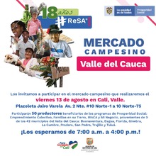 Mercado campesino de Prosperidad Social para conmemorar 18 a&ntilde;os de la Red de Seguridad Alimentaria 