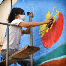 El Ecobarrio San Antonio se pinta con los colores de Graficalia