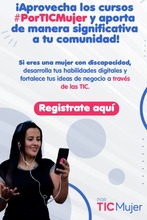 Convocatoria formativa para mujeres con discapacidad