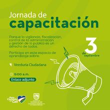 Capacitaci&oacute;n en veedur&iacute;a ciudadana