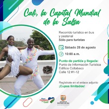 &iexcl;Turistas conocer&aacute;n a Cali con un recorrido lleno de salsa y baile multicolor!