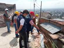 Infraestructura inspeccion&oacute; avance de obras por urgencia manifiesta en la Comuna 20