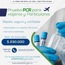 ESE Centro realiza pruebas covid-19 PCR para particulares