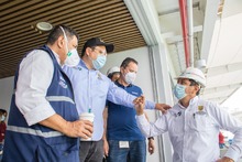 Alcalde Jorge Iv&aacute;n Ospina inspeccion&oacute; obras en los palcos del estadio Ol&iacute;mpico Pascual Guerrero