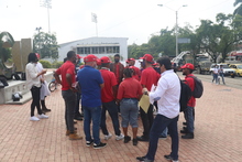 Infraestructura entreg&oacute; dotaci&oacute;n a grupo de inclusi&oacute;n de Pavimento Articulado