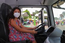 La Ciclovida fue escenario para sensibilizaci&oacute;n de Movilidad sobre puntos ciegos