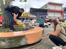 Activa participación de los caleños en la recuperación y embellecimiento del sector Alameda