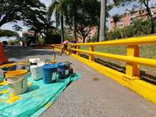 Infraestructura contin&uacute;a embelleciendo estructuras viales en la calle 5a