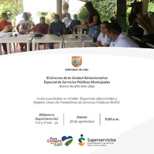 Taller participativo "Esquemas diferenciales y Registro &Uacute;nico de Prestadores de Servicios P&uacute;blicos" &ndash; RUPS.
