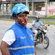 Cascos y chalecos azules garantizaron paz y libre expresi&oacute;n en manifestaciones del 28 de septiembre