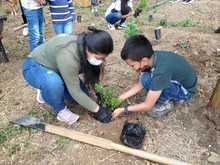 Ni&ntilde;os construyen espacios para la vida en el ecoparque Tres Cruces Batacl&aacute;n