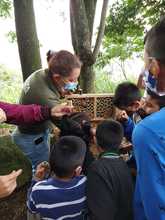 Ni&ntilde;os construyen espacios para la vida en el ecoparque Tres Cruces Batacl&aacute;n