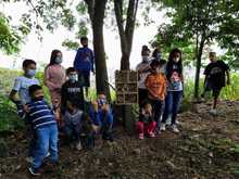 Ni&ntilde;os construyen espacios para la vida en el ecoparque Tres Cruces Batacl&aacute;n