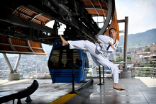 Juan Caicedo, el karateka cale&ntilde;o que venci&oacute; la obesidad y ahora sue&ntilde;a con el oro en los Panamericanos Junior