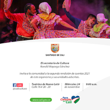 Secretar&iacute;a de Cultura invita a su segunda rendici&oacute;n de cuentas 2021