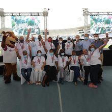 Dos generaciones del deporte intercambian la posta de los Juegos Panamericanos en Cali