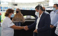 Dos generaciones del deporte intercambian la posta de los Juegos Panamericanos en Cali