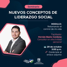 Seminario "Retomando el control de mi vida"
