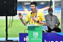 Con orgullo y su palabra, voluntarios de los I Juegos Panamericanos Junior Cali-Valle 2021 hicieron juramento
