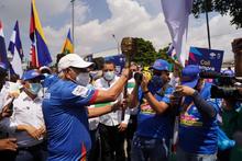 La antorcha recorri&oacute; Cali para dar la bienvenida a los Juegos Panamericanos Junior 