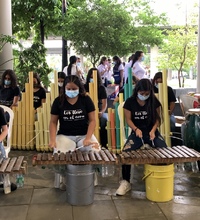 Con m&uacute;sica del folclor nacional y del Pac&iacute;fico recibieron la llama Panamericana en Ca&ntilde;averalejo 