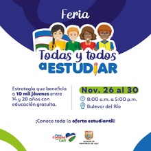Alcald&iacute;a de Cali realizar&aacute; feria informativa de la estrategia Todas y todos a estudiar