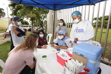 Puntos extras de vacunaci&oacute;n durante los Juegos Panamericanos: coliseo El Pueblo y canchas Panamericanas